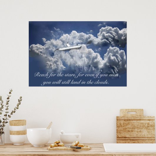 Poster inspirant de l'avion (Cuisine)