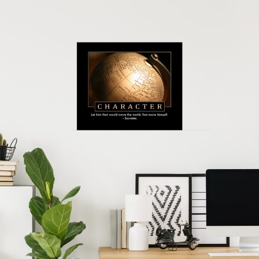 Poster inspirant de personnage (Bureau à domicile)