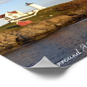 Poster inspirant du phare de Nubble (Coin)