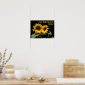 Poster inspirant du tournesol jaune (Cuisine)