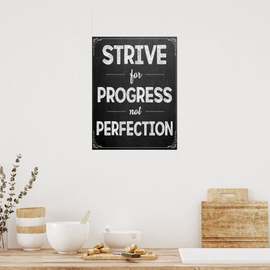 Poster inspirant en classe en tableau de bord (Cuisine)
