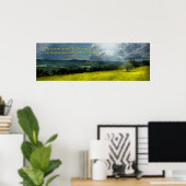 Poster Inspirant - Espoir éternel - Psaumes 19-1 (Bureau à domicile)