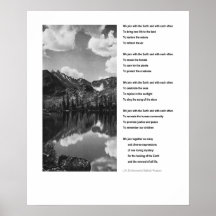 Poster inspirant Jour des terres de l'environnemen