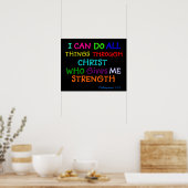 Poster inspirant Philippians Bible Ecriture (Cuisine)