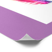 poster inspirant simplifier l'art coloré plume (Coin)