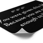 Poster inspirant - Vie (Coin)