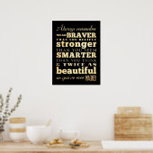 Poster Inspiration Art-Se souvenir toujours que vous êtes (Cuisine)