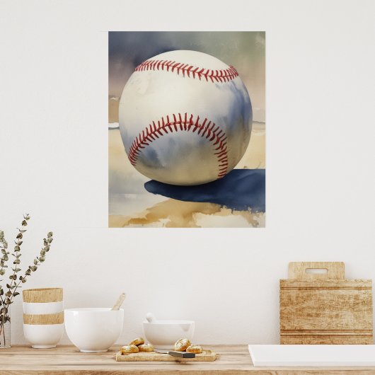 Poster Inspiration baseball (Cuisine)