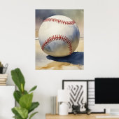 Poster Inspiration baseball (Bureau à domicile)