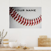 Poster Inspiration Baseball Ajouter Votre Nom (Cuisine)