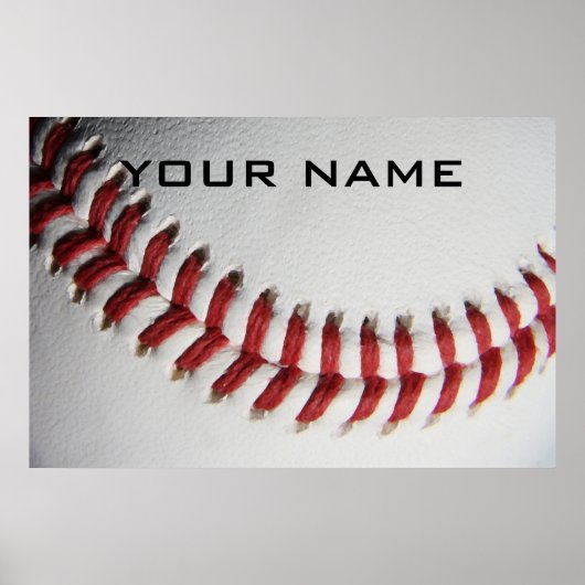 Poster Inspiration Baseball Ajouter Votre Nom (Devant)