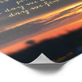 Poster Inspiration! Beau coucher de soleil ! (Coin)