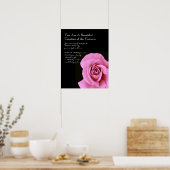 Poster Inspiration Belle rose rose rose (Cuisine)