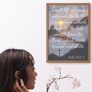Poster Inspiration Bible Verse Mountain Vista Wall Art