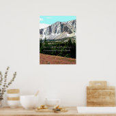 Poster Inspiration chrétienne de montagne (Cuisine)