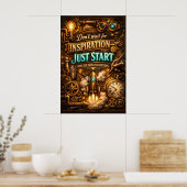 Poster Inspiration Commencez l'Art de la Fusée Steampunk (Cuisine)
