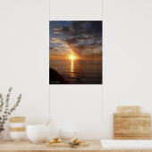 Poster Inspiration coucher de soleil (Cuisine)