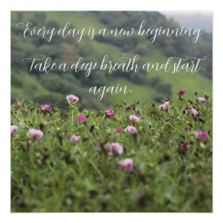 Poster Inspiration de la nature Motivationnelle Personnal
