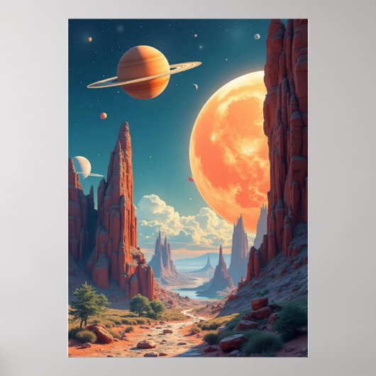 Poster Inspiration de l'espace Imprimantes et Imaginative (Devant)