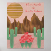 Poster Inspiration Desert Southwest Floral (Devant)