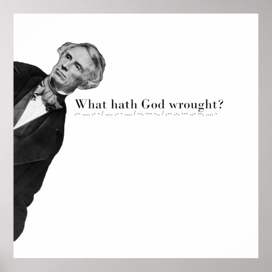 Poster Inspiration du code Morse de l'histoire (Devant)