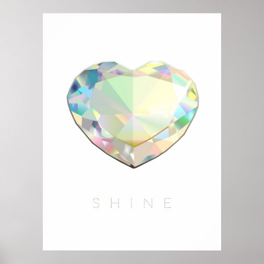 Poster Inspiration du coeur de diamant (Devant)