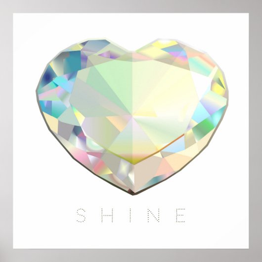 Poster Inspiration du coeur de diamant (Devant)