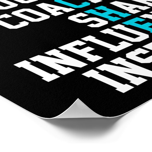 Poster Inspiration du mentor de l'enseignant (Coin)