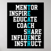 Poster Inspiration du mentor de l'enseignant (Devant)