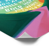 Poster Inspiration Encourageant l'oeuvre colorée (Coin)