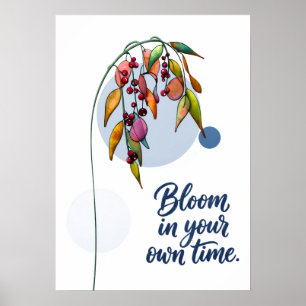 Poster Inspiration Florale avec des Baies