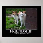 Poster Inspiration Friendship Cat (Devant)