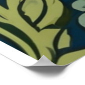 Poster inspiration grenouille William Morris (Coin)