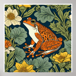 Poster inspiration grenouille William Morris