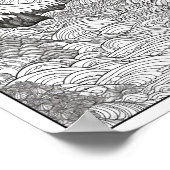 Poster Inspiration/Mindfulness Coloration adulte (Coin)