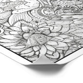 Poster Inspiration/Mindfulness Coloration adulte (Coin)