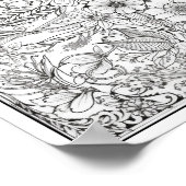 Poster Inspiration/Mindfulness Coloration adulte (Coin)