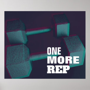 Poster Inspiration moderne de gymnase de ton de duo