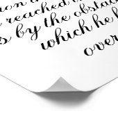 Poster Inspiration murale du mois noir, Citation motivati (Coin)