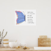 Poster Inspiration papillon (Cuisine)