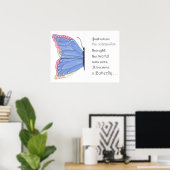 Poster Inspiration papillon (Bureau à domicile)