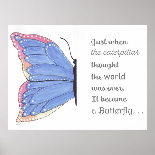 Poster Inspiration papillon (Devant)
