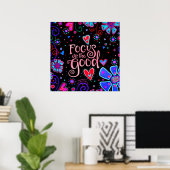 Poster Inspiration pour la bonne classe violette (Bureau à domicile)