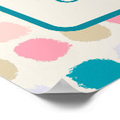 Poster Inspiration pour l'enseignant Pastel Dots (Coin)