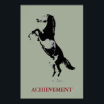 Poster Inspiration Réussite Cheval Pop Art<br><div class="desc">Chevaux sauvages oeuvres d'art numériques,  peintures,  images et images</div>