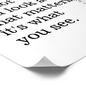 Poster inspiration Thoreau citation noir et blanc (Coin)