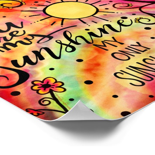 Poster Inspiration "Vous êtes mon soleil" (Coin)