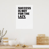 Poster Inspirational Art Success Conseils de vie Citation (Cuisine)
