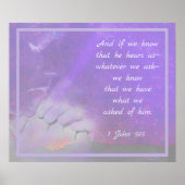 Poster Inspirational Bible Verse Prayer John 5:15 (Devant)
