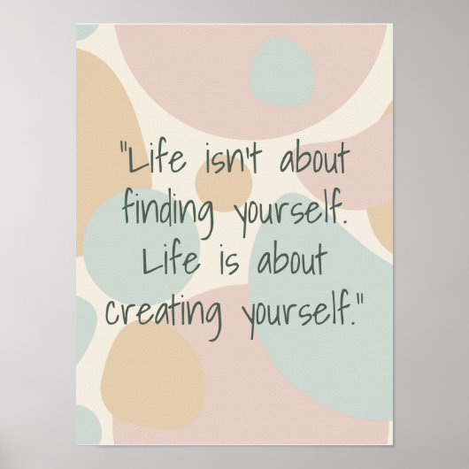 Poster Inspirational creative life (Devant)